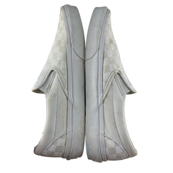 Vans Slip-On Tan Checkerboard Skate Shoe Men’s Size US 9.5 Women’s US 11 UNISEX - Picture 5 of 9